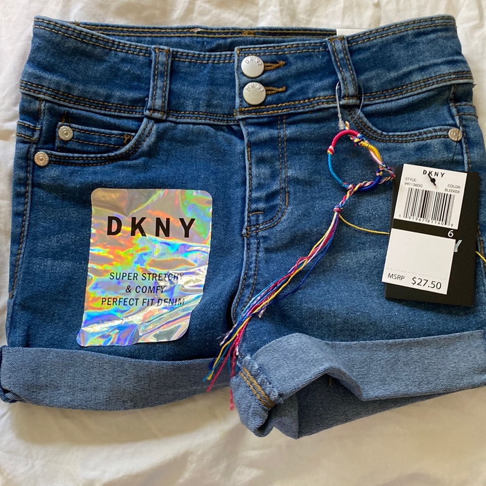 NWT Girls  DKNY Jean shorts